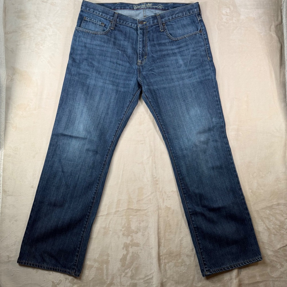Old Navy Straight Leg Jeans Mens Size 38x34 Blue Denim Dark‎ Wash Mid Rise